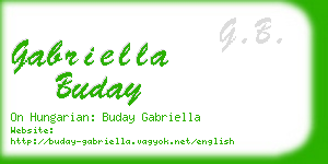 gabriella buday business card